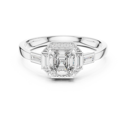 Regal Frame Sculpted Elegance Ring