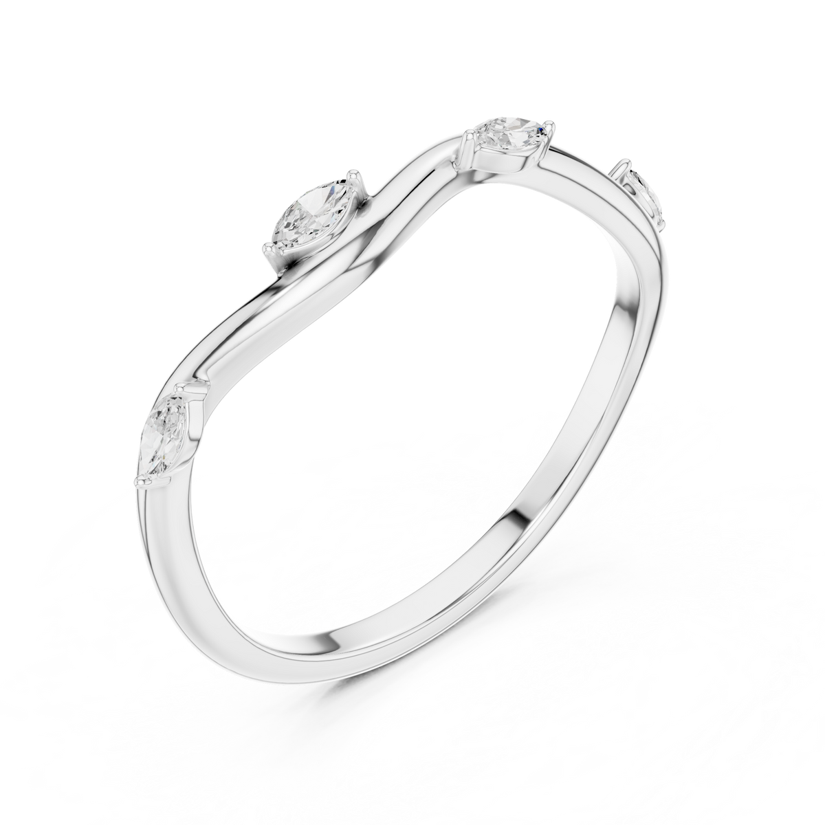 Marquise Wave Ring