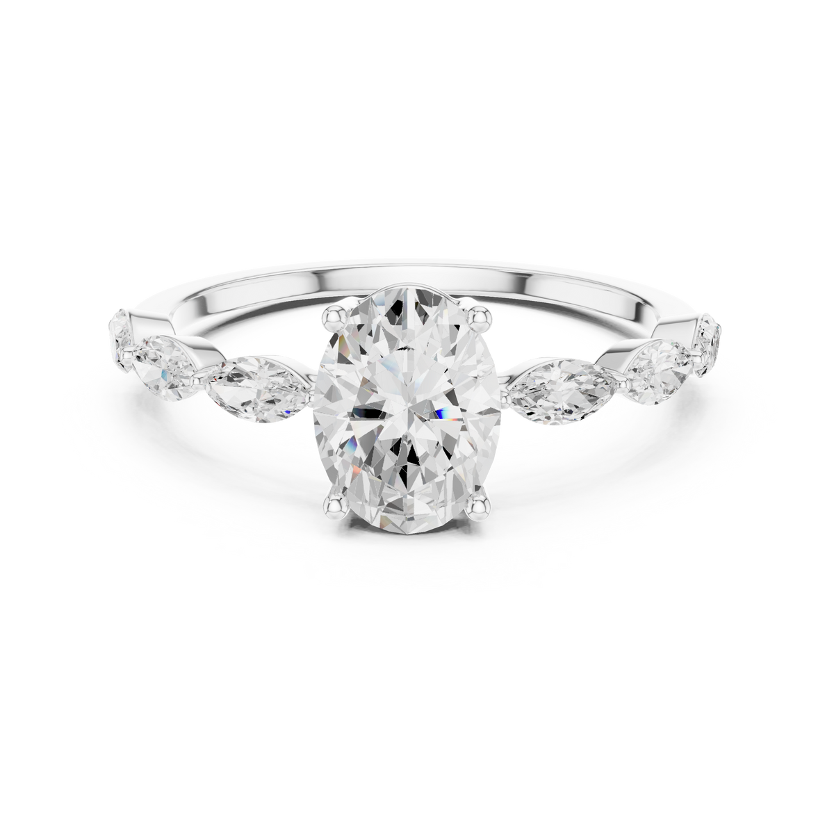 Classic Oval Solitaire Ring