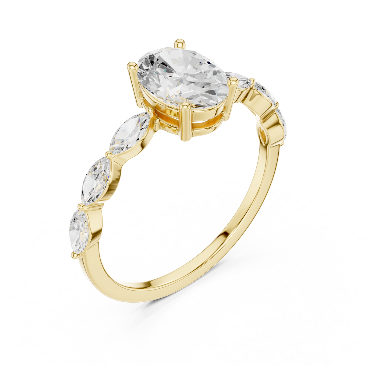 Classic Oval Solitaire Ring