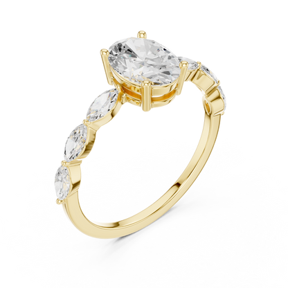Classic Oval Solitaire Ring