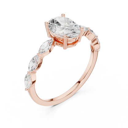 Classic Oval Solitaire Ring