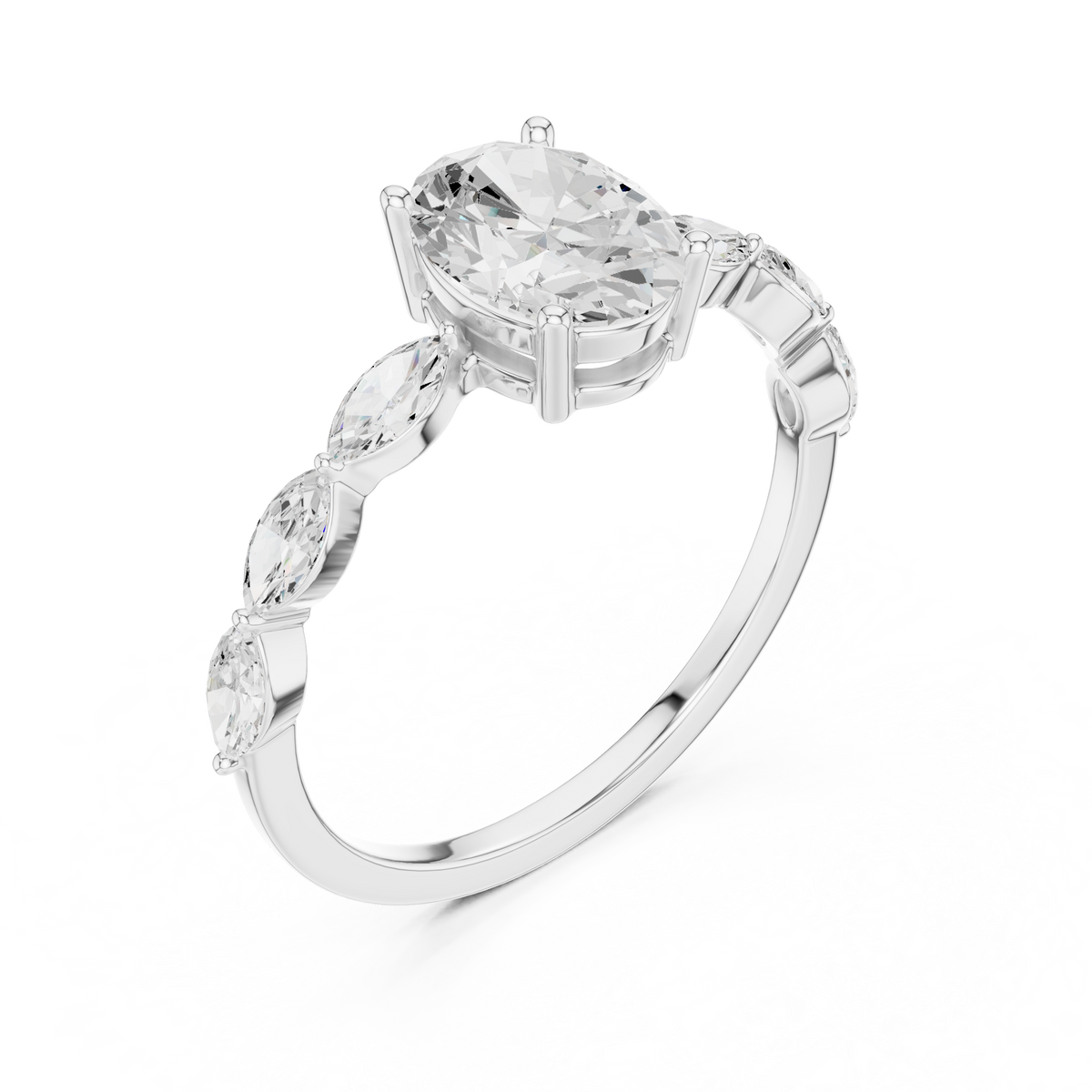 Classic Oval Solitaire Ring