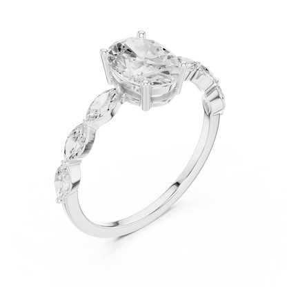 Classic Oval Solitaire Ring