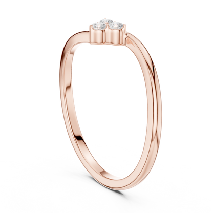 Trinity Cluster Solitaire Ring