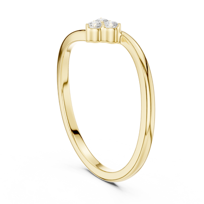 Trinity Cluster Solitaire Ring