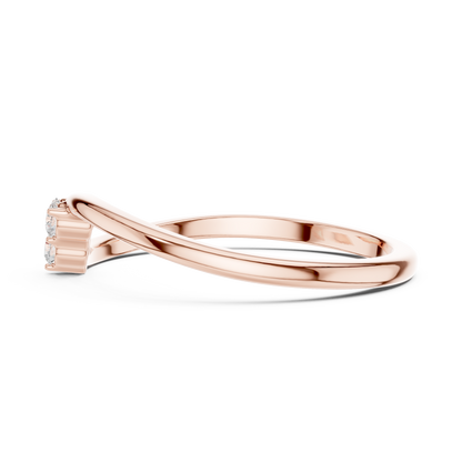 Trinity Cluster Solitaire Ring