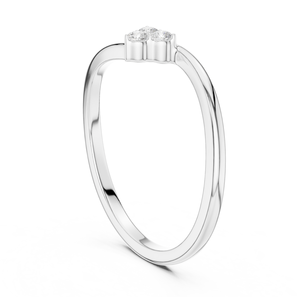Trinity Cluster Solitaire Ring