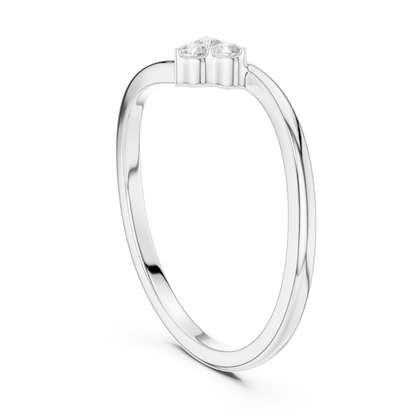 Trinity Cluster Solitaire Ring