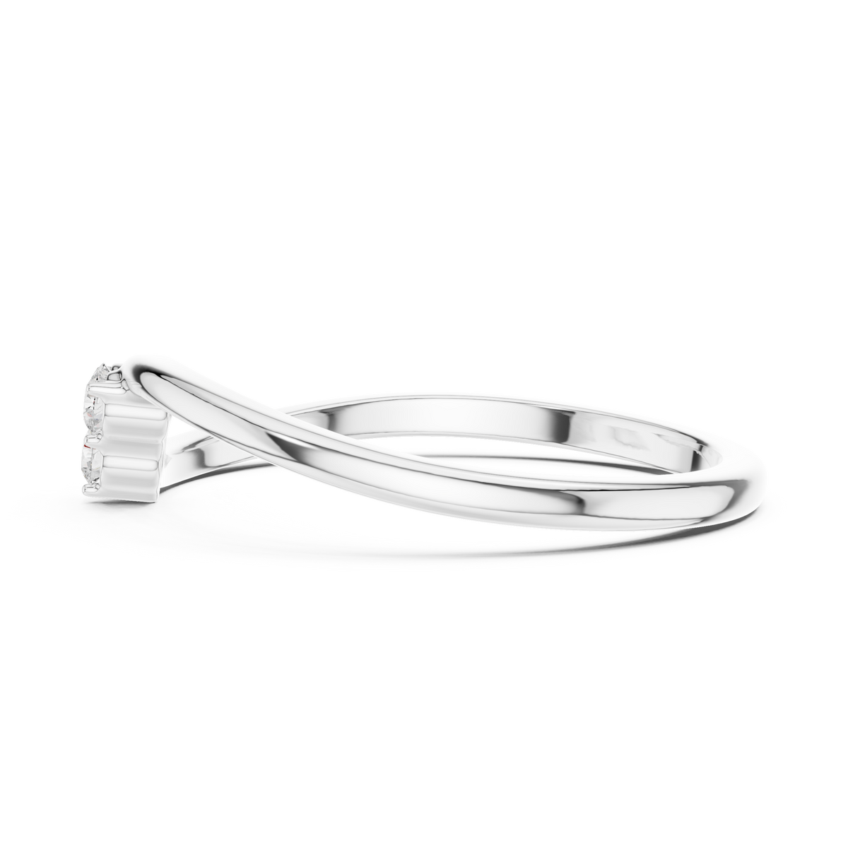 Trinity Cluster Solitaire Ring