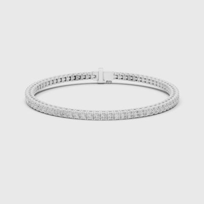Imperial Prism Princess Cut Diamond Tennis Bracelet