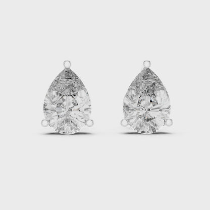 Seraphina Pear Cut Solitaire Studs